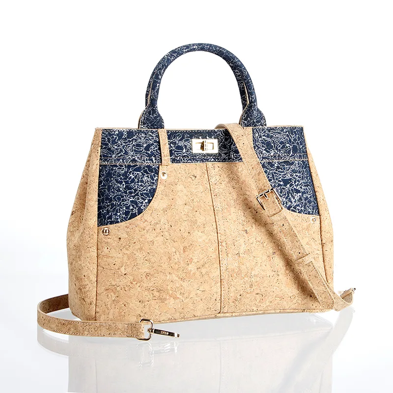Tas Tote Cork Elegan kanggo Wanita