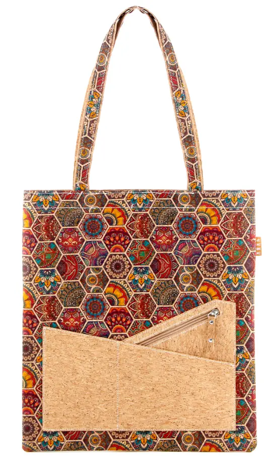 Tas Blanja Cork Ramah Lingkungan Kapasitas Gedhe