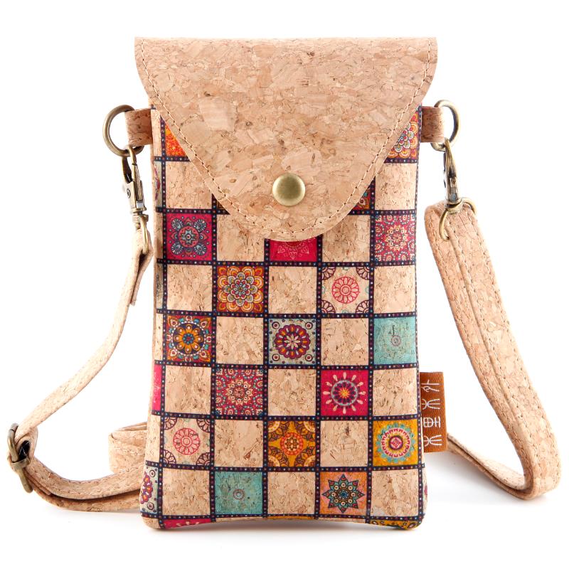 Minimalis Cork Coin Dompet cilik