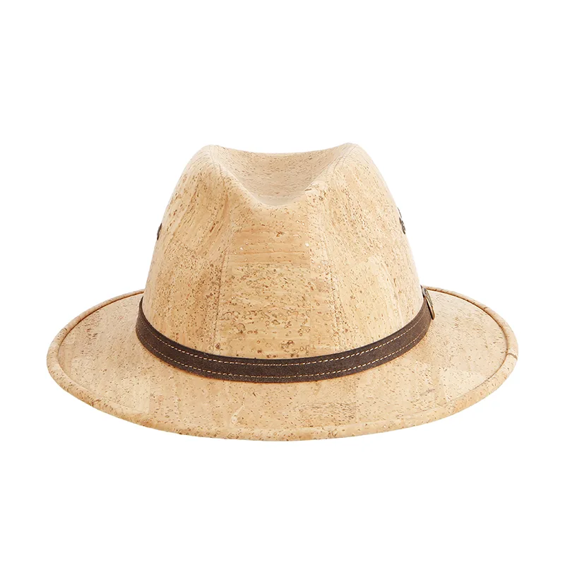Vintage Cork Sun Hat kanggo Outdoor Gunakake