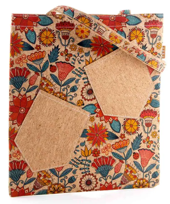 Tas Blanja Gabus Tekstur Vintage